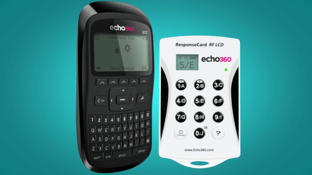 tecnología ECHO360, clickers, mandos de votación, votación para eventos